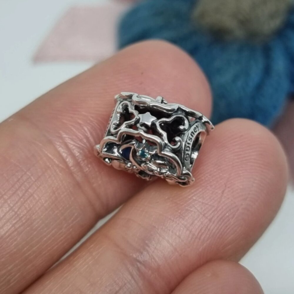 New Pandora S925 Disney Aladdin Princess Jasmine & Genie Bracelet Charm - Picture 3 of 5